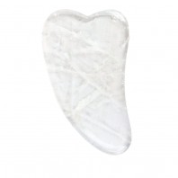 White Lotus Clear Quartz Gua Sha 